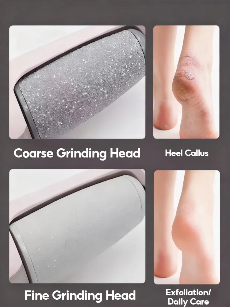 Electronic foot callus remover for removing rough and hardened skin